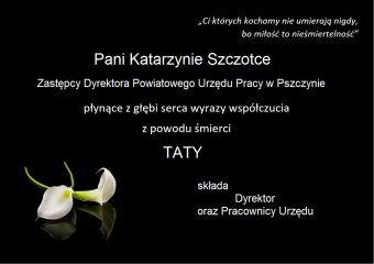 Zdjęcie artykułu Kondolencje
