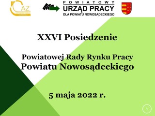 Zdjęcie artykułu POSIEDZENIE POWIATOWEJ RADY RYNKU PRACY DLA POWIATU NOWOSĄDECKIEGO